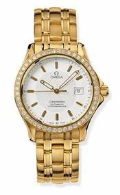 Omega Seamaster 120M Automatic 36.25 Yellow Gold / Diamond / White 2105.21.00 (21052100)